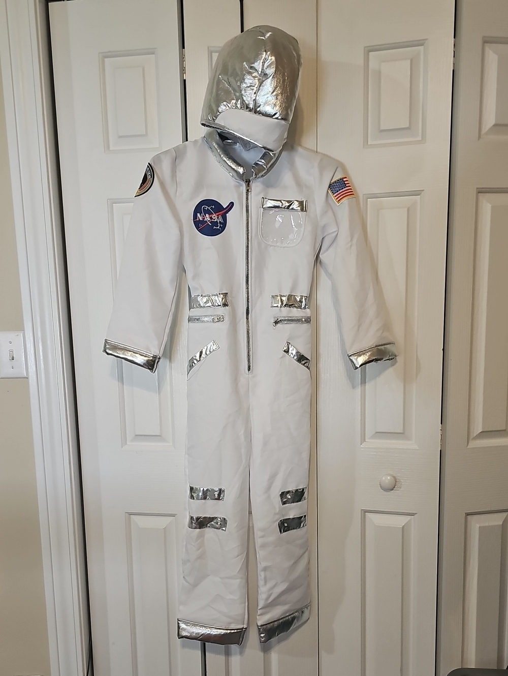 Kids NASA Astronaut Space Explorer Costume Jumpsuit